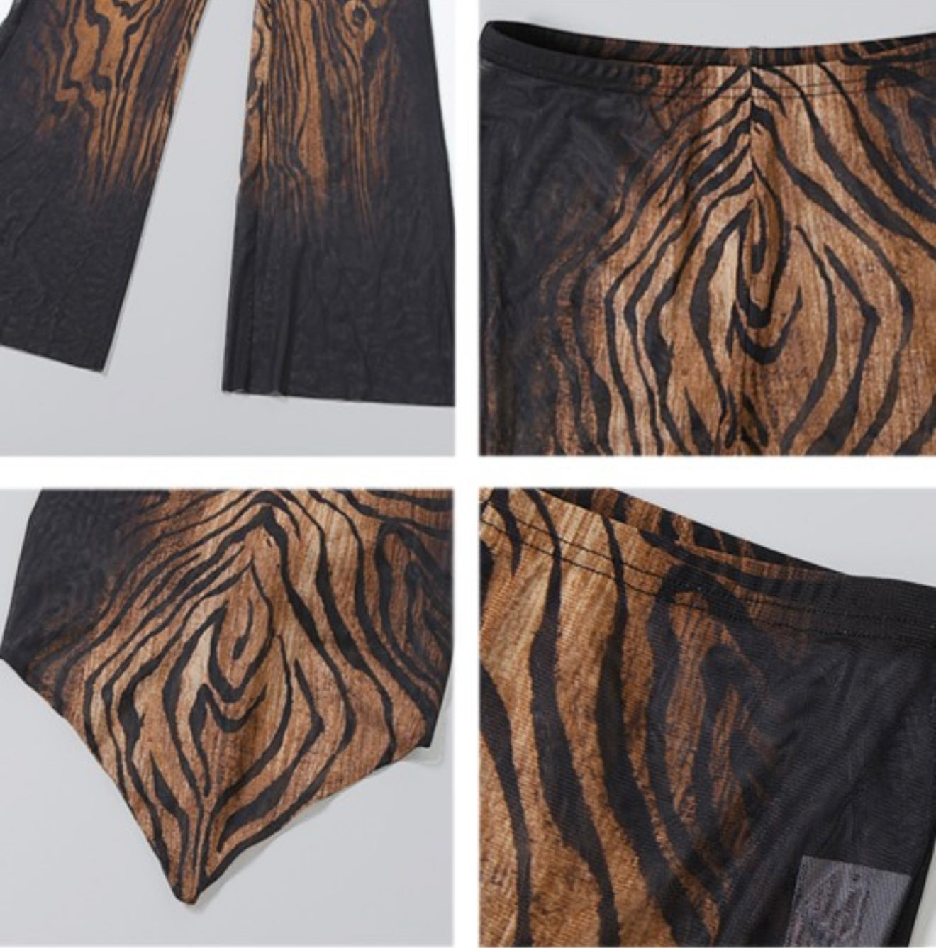 Abstract Print Halter Top And Pants Set (Pre order)