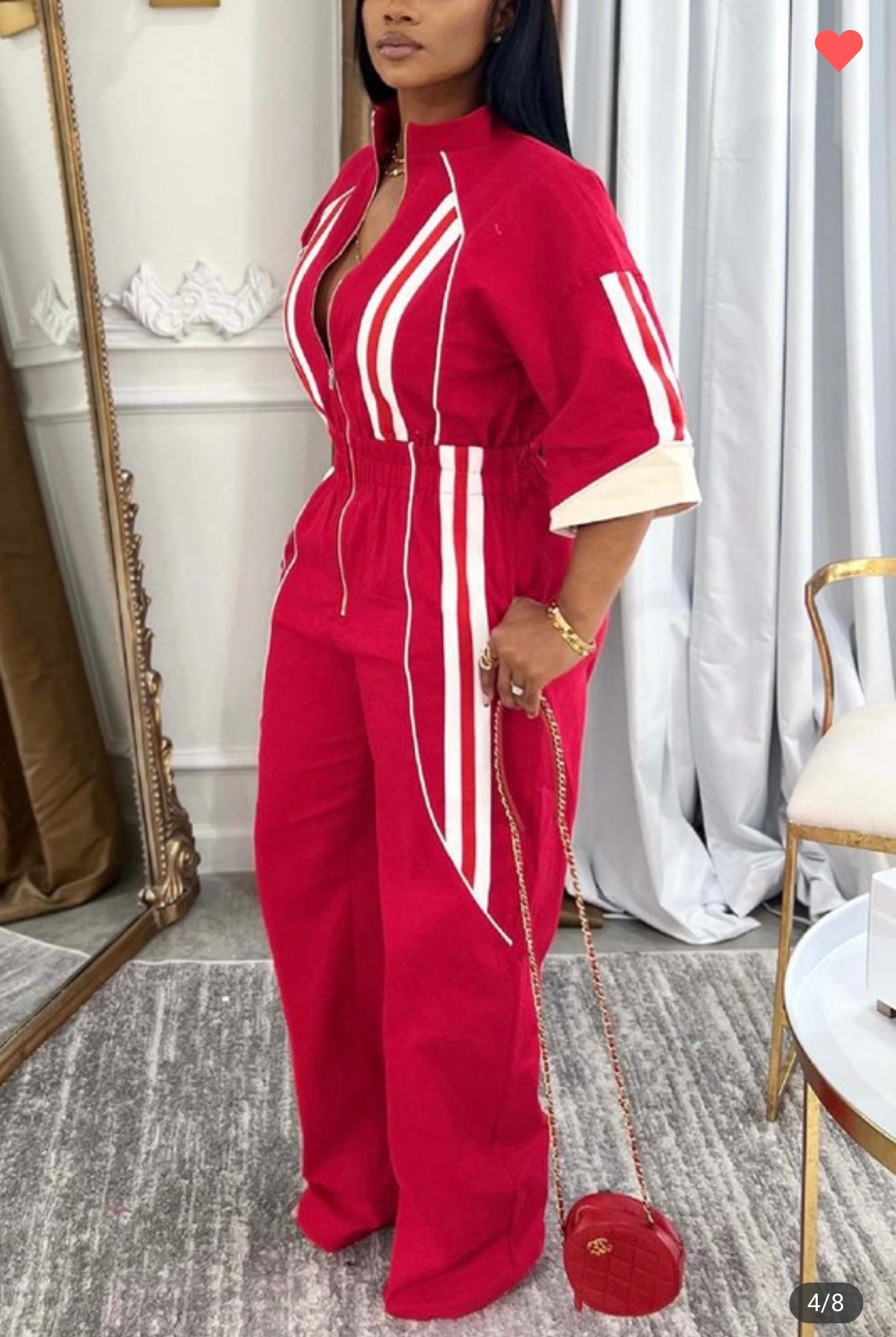 Cargo Straight Leg Jumpsuit (Pre order)