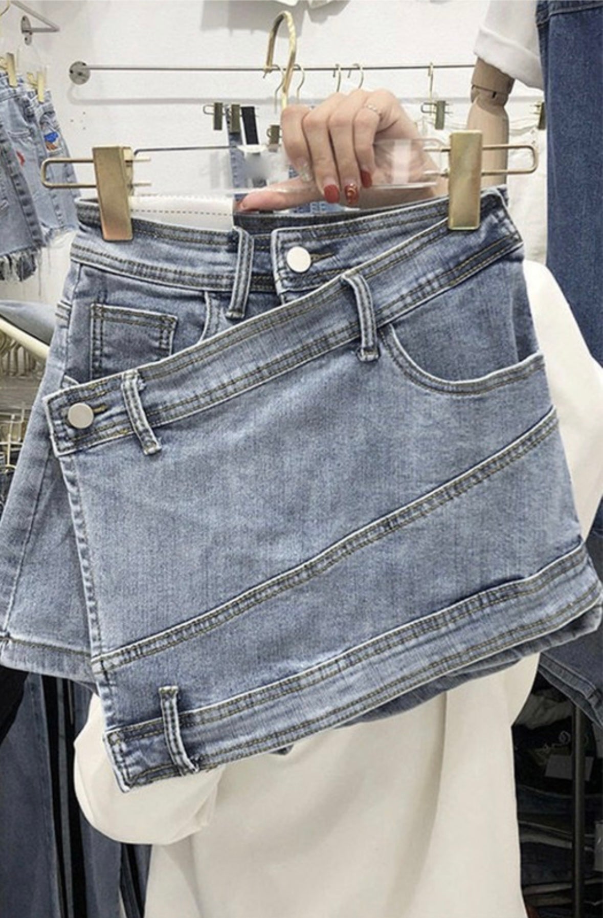 Denim shorts Skirt