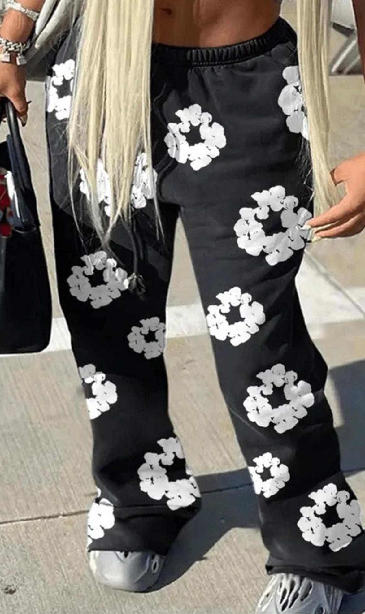 Graphic Wide leg Sweatpants